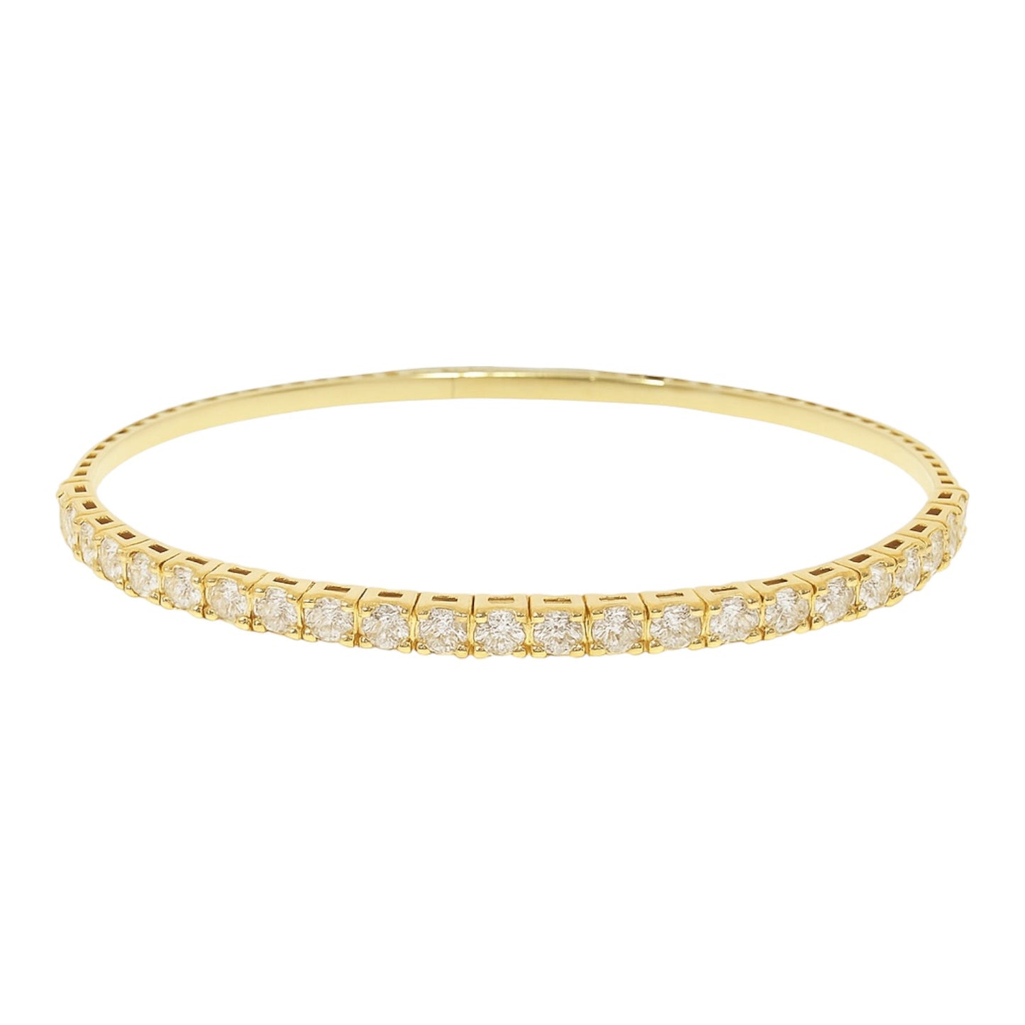 14k Gold and Lab Grown Diamond Flex Bangle (2.46 tcw)