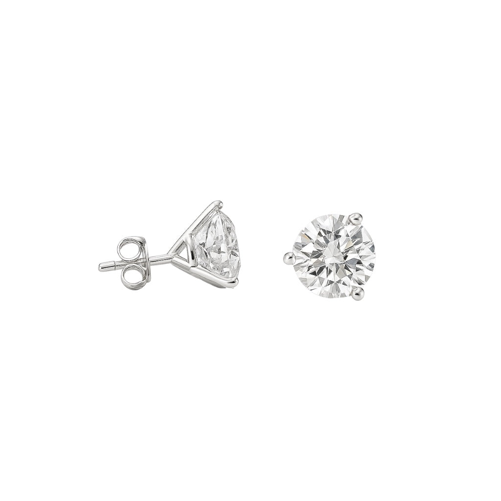 14k White Gold Martini Studs w/ Lab Grown Diamond (1.00 tcw)