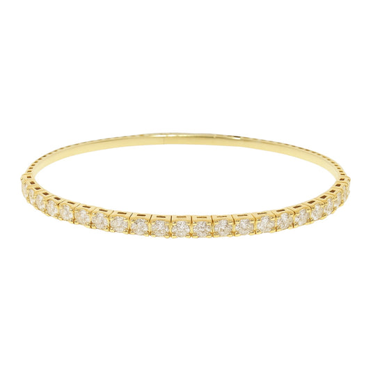 14k Gold and Lab Grown Diamond Flex Bangle (2.46 tcw)