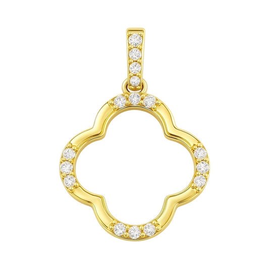 14k Yellow Gold and Natural Diamonds "Beck" Pendant (0.23tcw)
