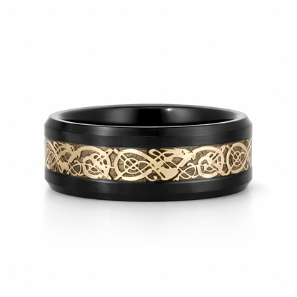 "Óengus" 8mm Tungsten Wedding Band (sz 10)