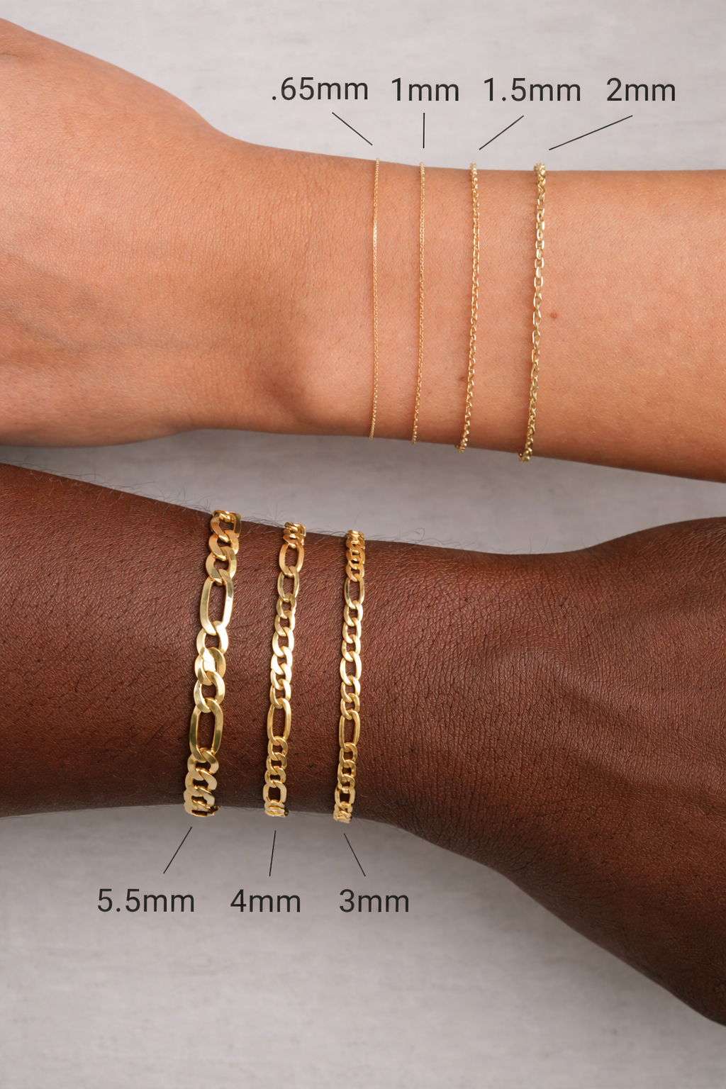 14k Solid Rope Chain Necklace | 3mm | 24"