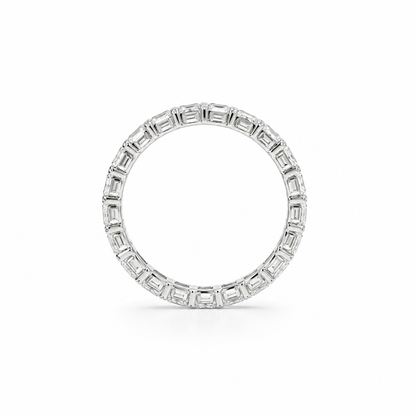18k White Gold Baguette Lab Grown Diamond Eternity Band