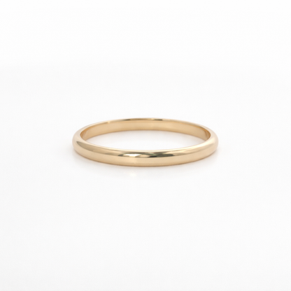 14k Yellow Gold 2mm Slim Band | Size 7
