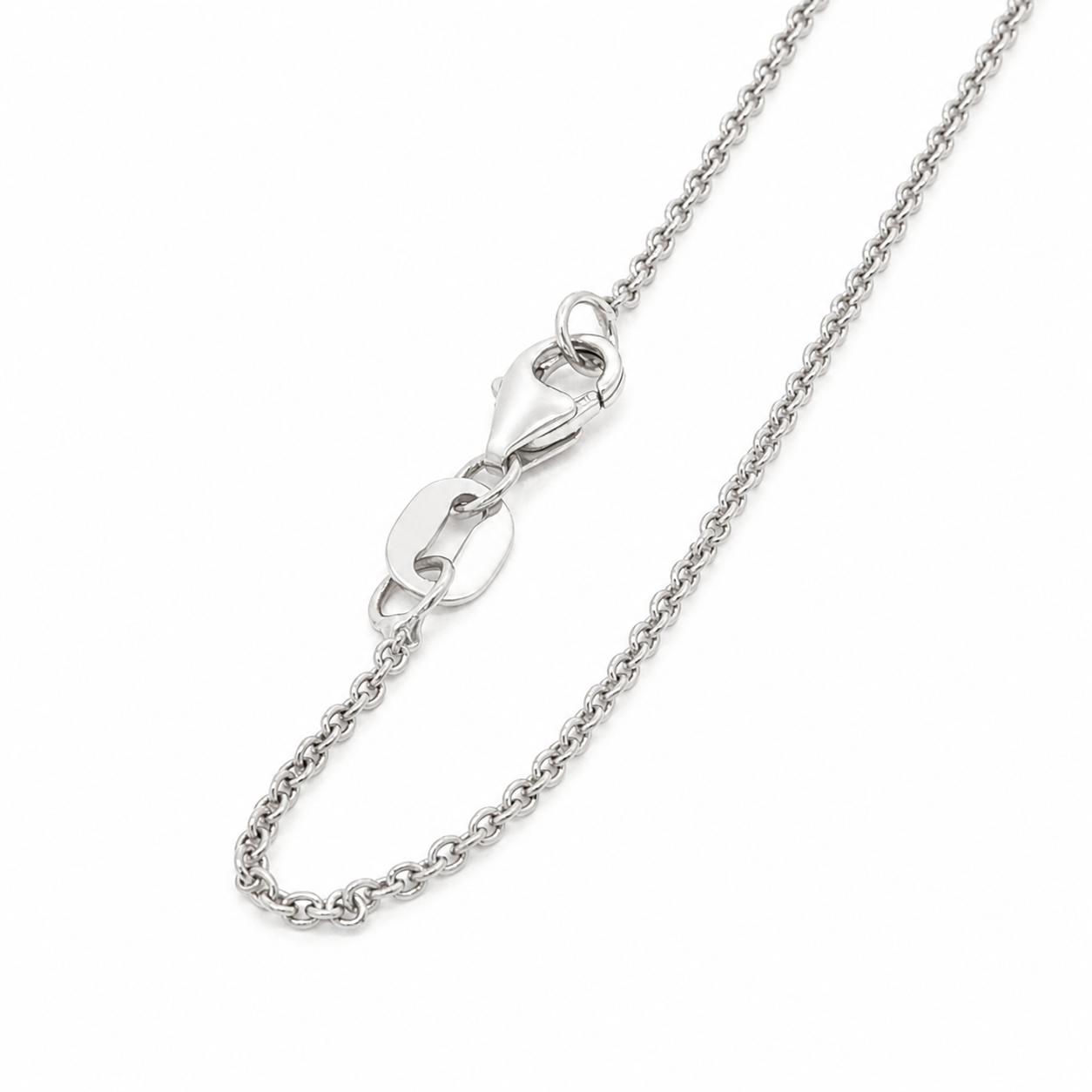 14k White Gold Pear Shaped Cornflower Ceylon Sapphire Pendant with Natural Diamonds Necklace 18"