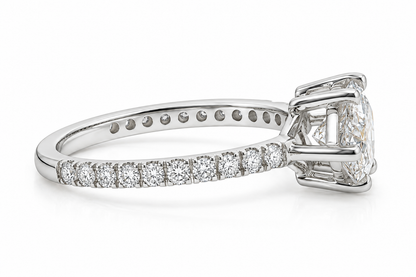 14k Gold East/West 2ct Marquise Lab Diamond Engagement Ring | H VS | 2.42ctw
