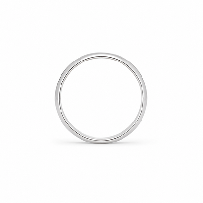 14k White Gold High Polished Unisex Band Lightweight