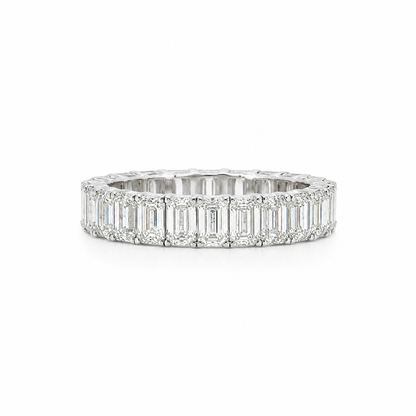 18k White Gold Baguette Lab Grown Diamond Eternity Band