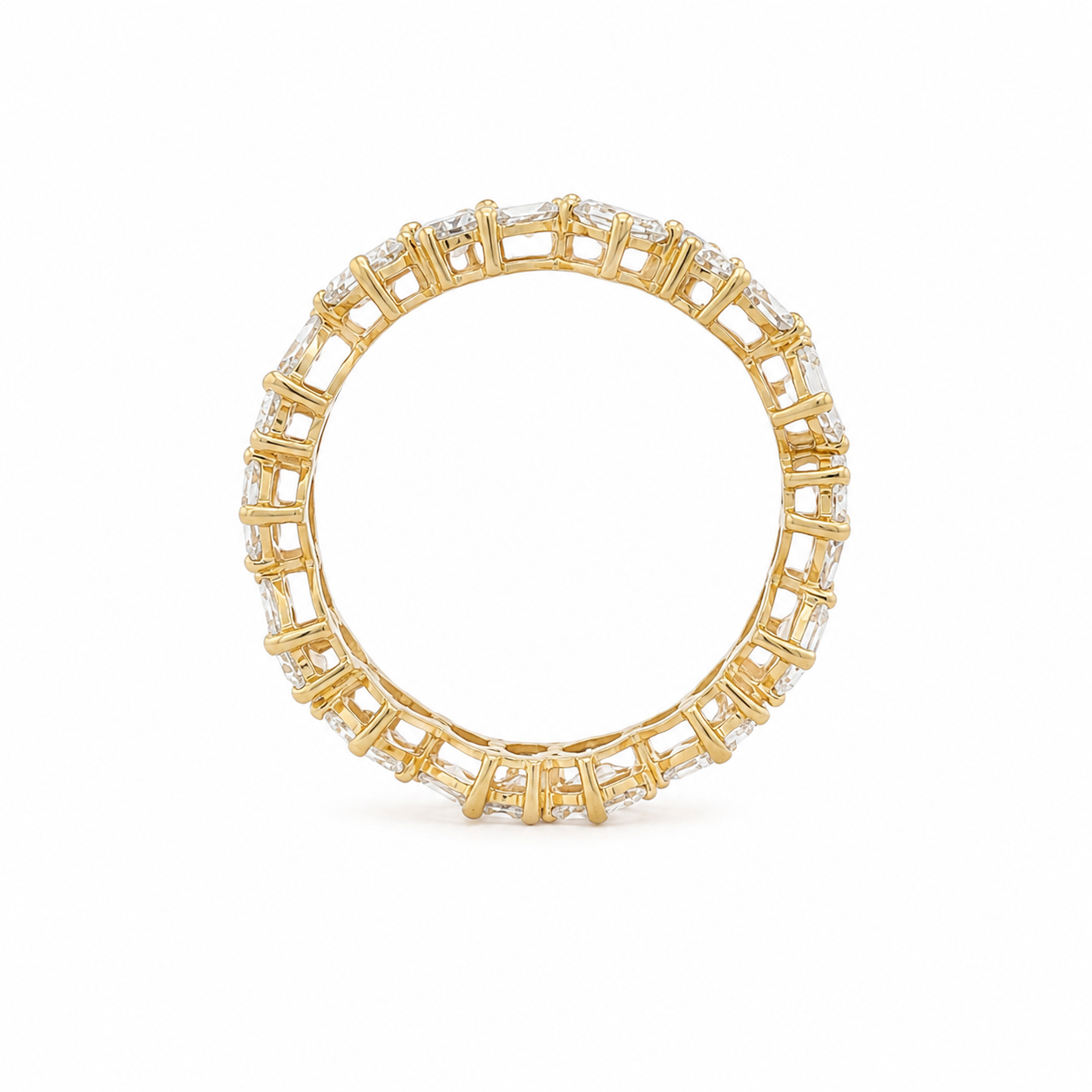 18k Yellow Gold Multi-Shape Lab Grown Diamond Eternity Band