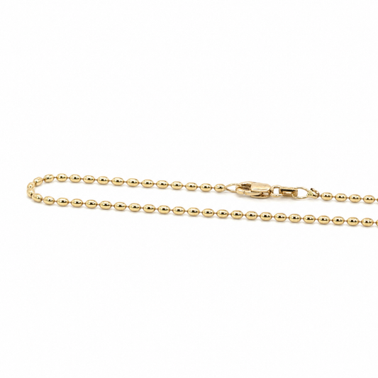 14k Yellow Gold Rice Bead Bracelet (150g) - 8"