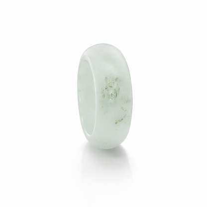 15.5mm A-Grade Natural Jadeite Abacus Ring