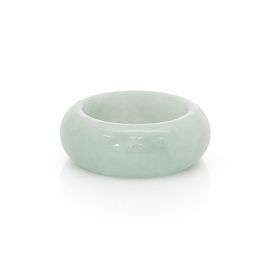 15.5mm A-Grade Natural Jadeite Abacus Ring