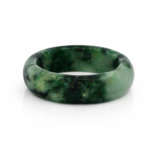 18mm A-Grade Natural Jadeite Abacus Ring