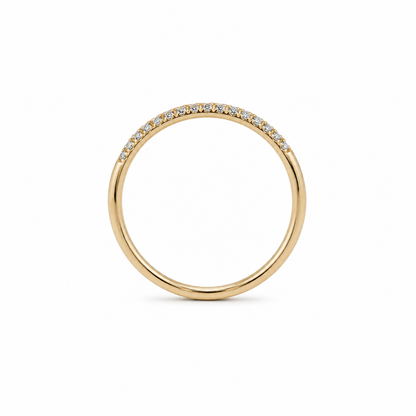 14k Gold 0.13 tcw Pavé Lab Grown Diamond Band