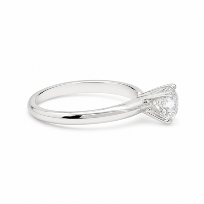 14k White Solitaire Engagement Ring (1.04 carats)