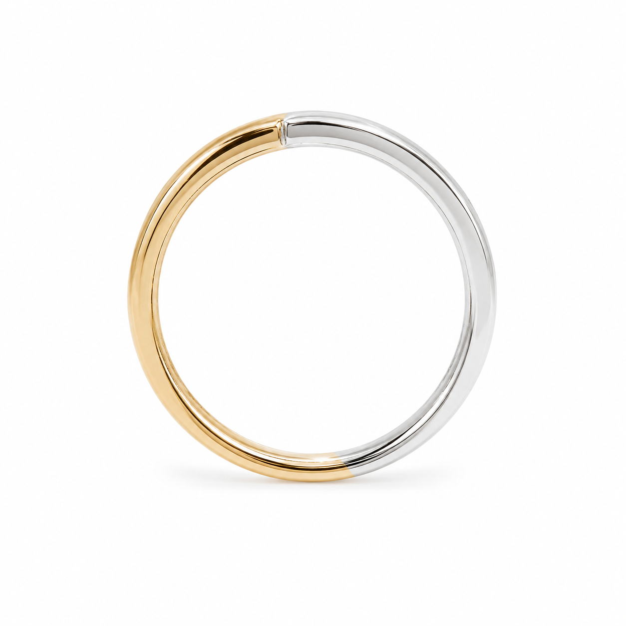 10k Gold Natural Diamond Yellow Groove Band | 0.25 tcw
