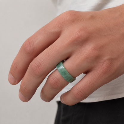 20.2mm A-Grade Natural Jadeite Band