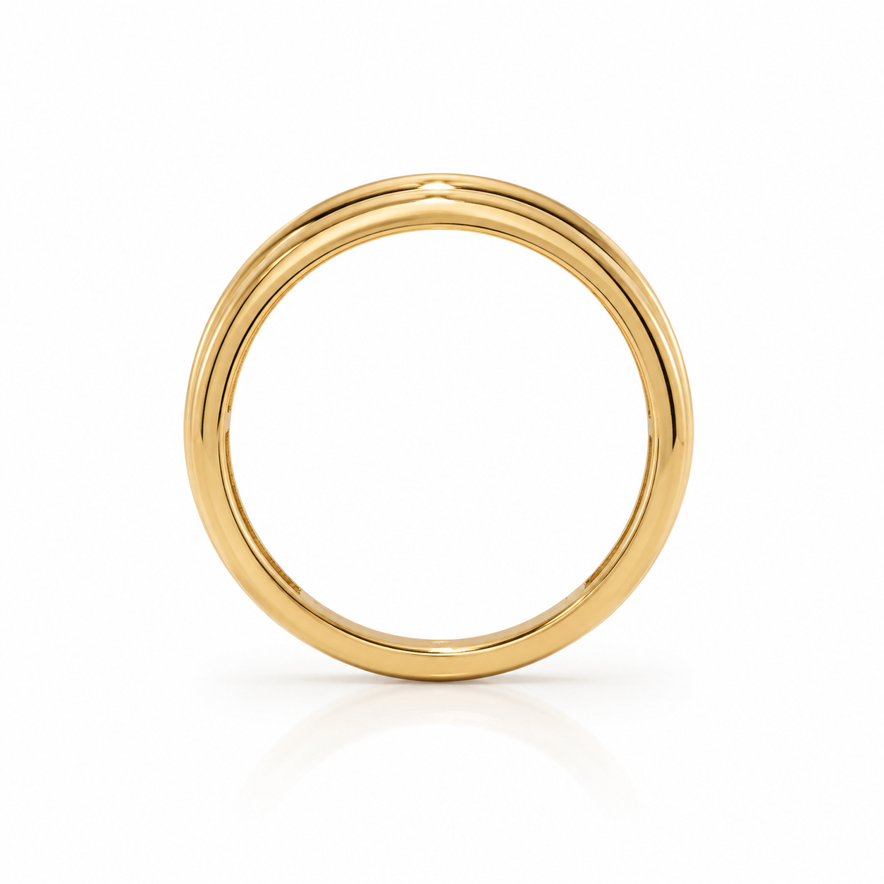 14k Yellow Gold Channel Set Men's Band (0.99 tcw)