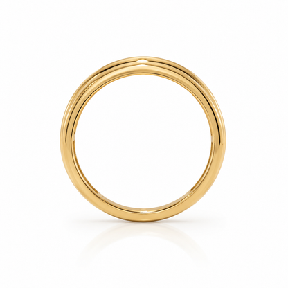 14k Yellow Gold Channel Set Men's Band (0.99 tcw)