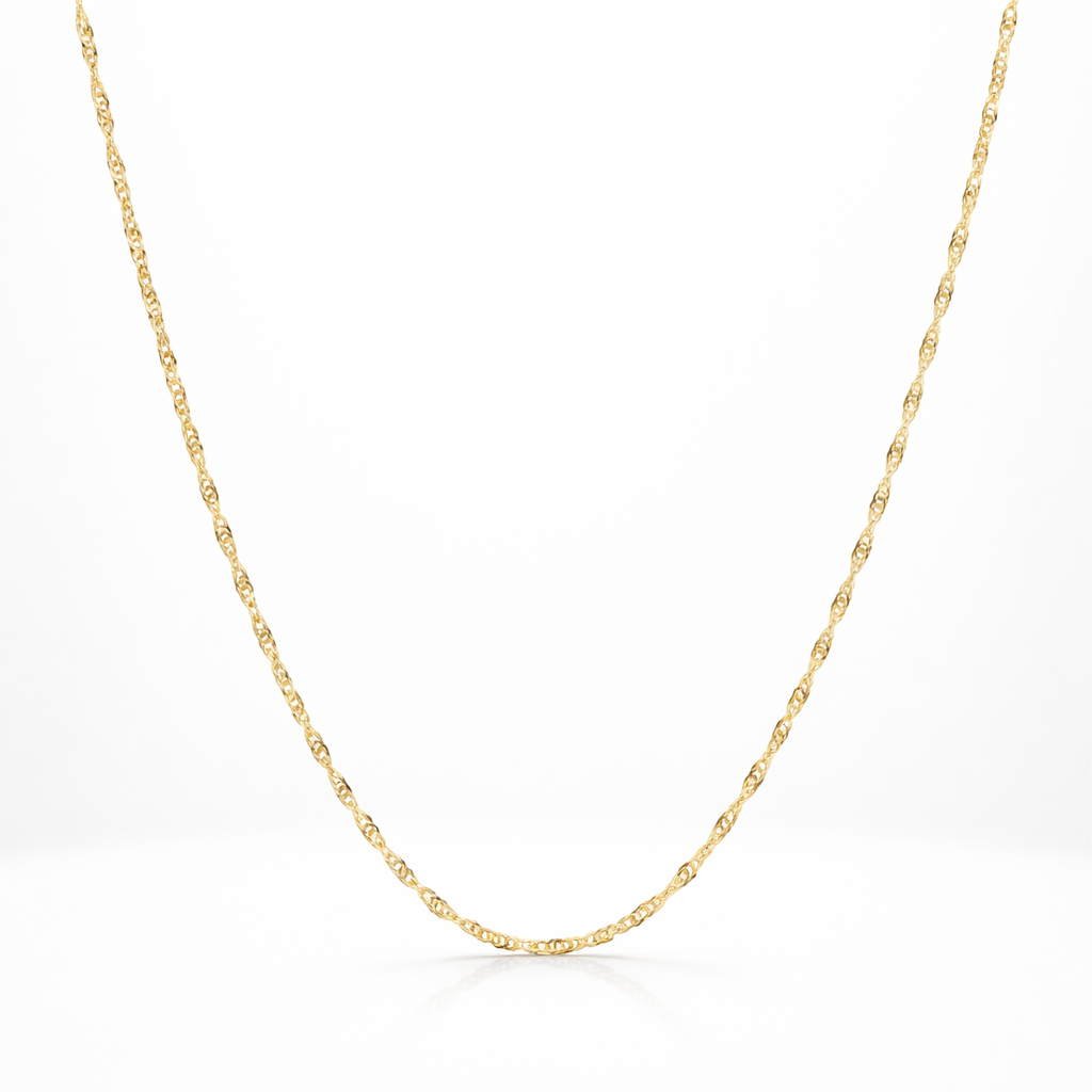 14k Gold Singapore Chain Necklace 0.20mm | 18" & 20" Lengths