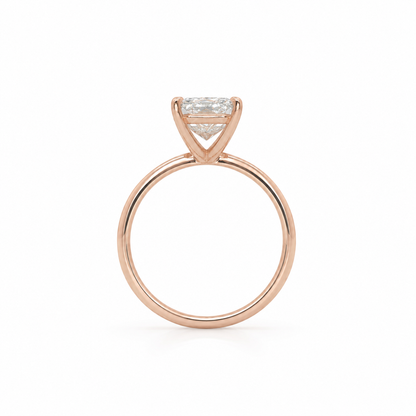 18k Gold 2.00 Carat Radiant Cut Solitaire Lab-Grown Diamond Engagement Ring | E/VS2