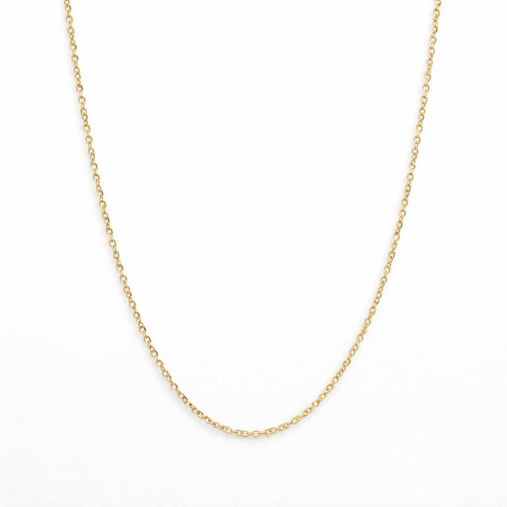 14k Yellow Gold Rolo Chain Necklace 0.35 Gauge (1.6mm) | 18"–24" Lengths
