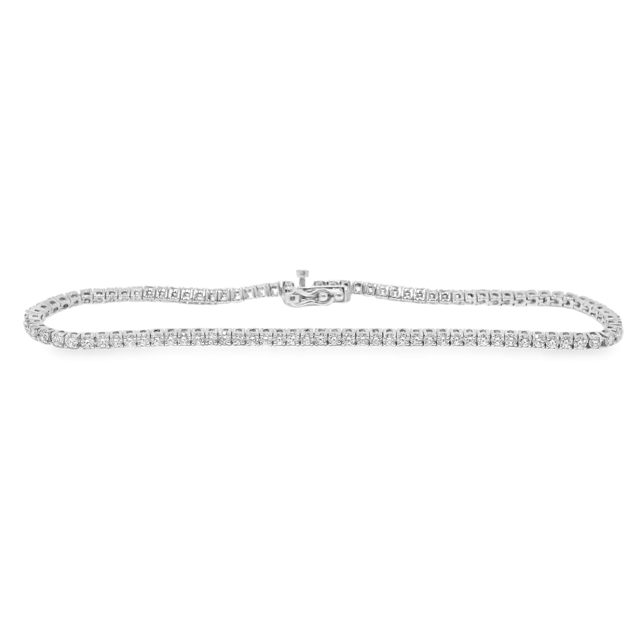 14k White Gold 7" Tennis Bracelet 1.88 t.c.w.