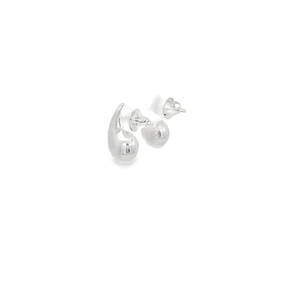14k White Gold Rain Drop Earrings