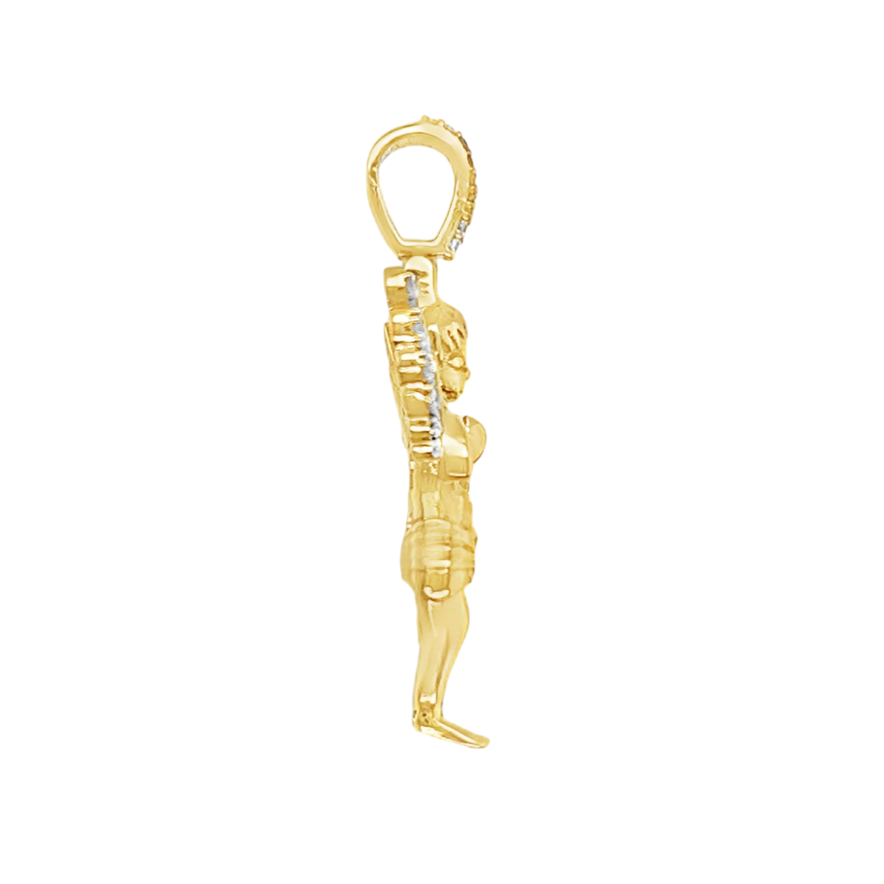 Gold and Diamonds Petite Angel Pendant