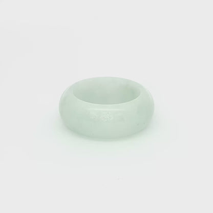 15.5mm A-Grade Natural Jadeite Abacus Ring