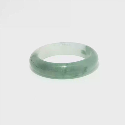16.8mm A-Grade Natural Jadeite Abacus Ring