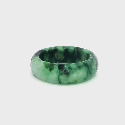 18mm A-Grade Natural Jadeite Abacus Ring