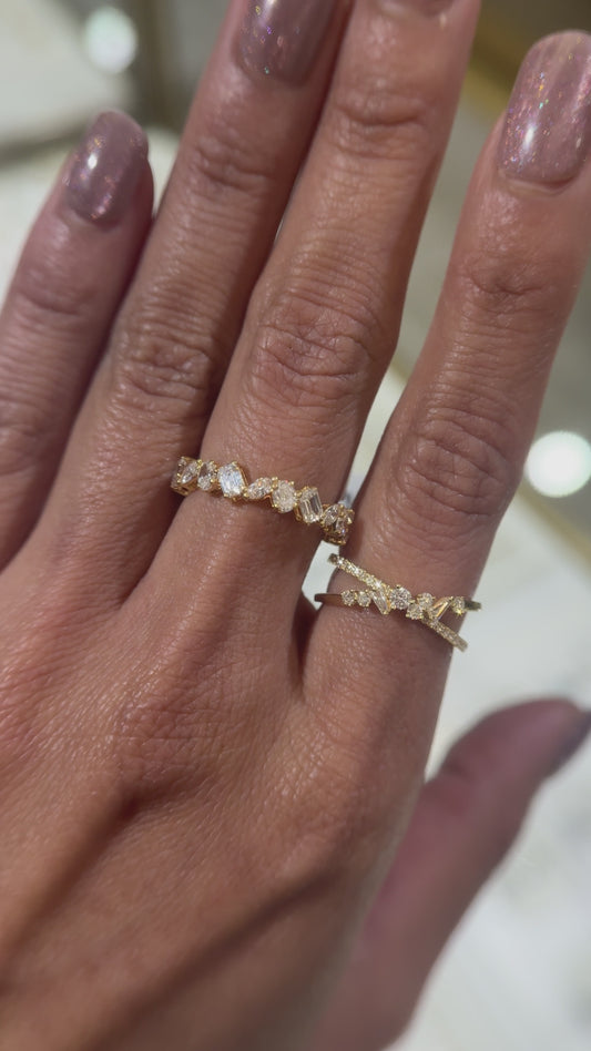 18k White Gold Baguette Lab Grown Diamond Eternity Band