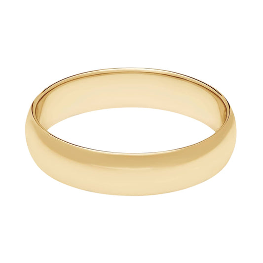 14k Gold High Polished Unisex Band Lightweight