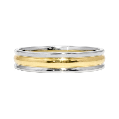 14k Gold 6mm Grooved Band | Size 10