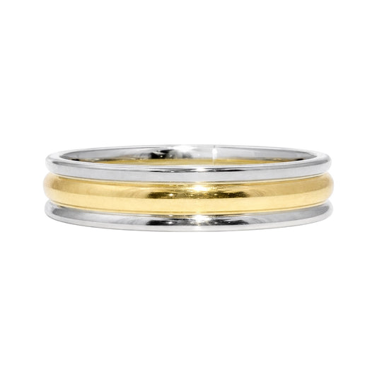 14k Gold 6mm Grooved Band | Size 10