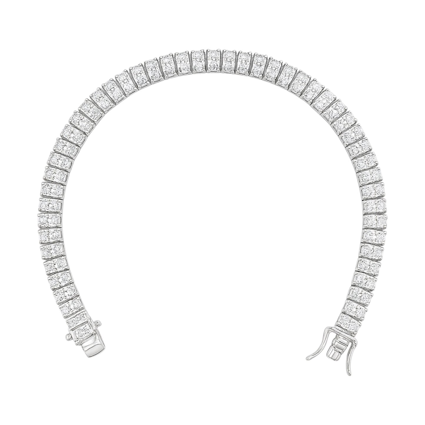 Emerald Elegance Moissanite Tennis Bracelet – 7"