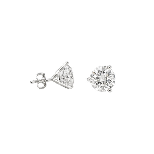 14k White Gold Martini Studs w/ Lab Grown Diamond (1.00 tcw)