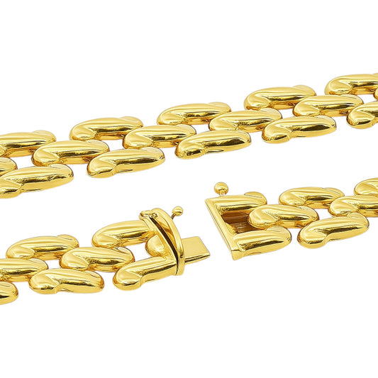 14k Gold Italian Links Bracelet - 7.5"